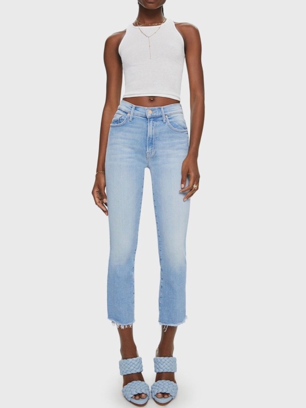 MOTHER The Inside Crop Step Fray Jeans - Picture 3 of 14